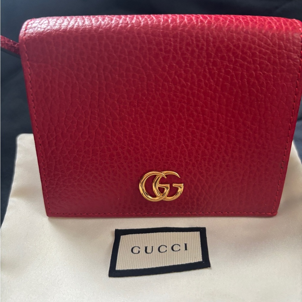SOLD- Gucci GG Marmont pebbled leather wallet - Picture 2 of 10